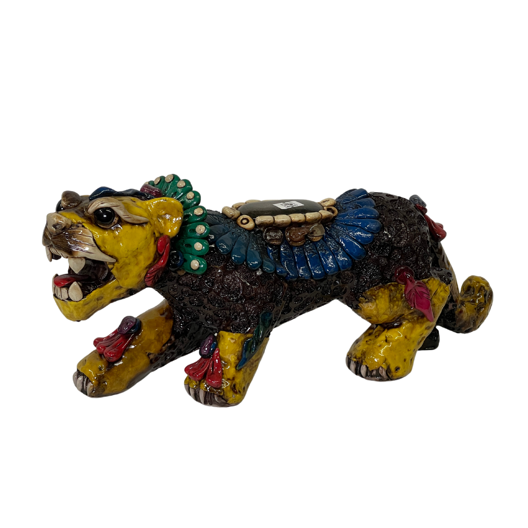 16" Aztec Leopard Sculputure